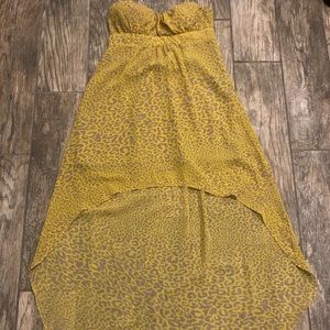 Jessica Simpson High Low Leopard Dress Medium